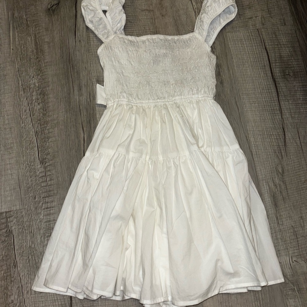 White Basic Dress - image 3